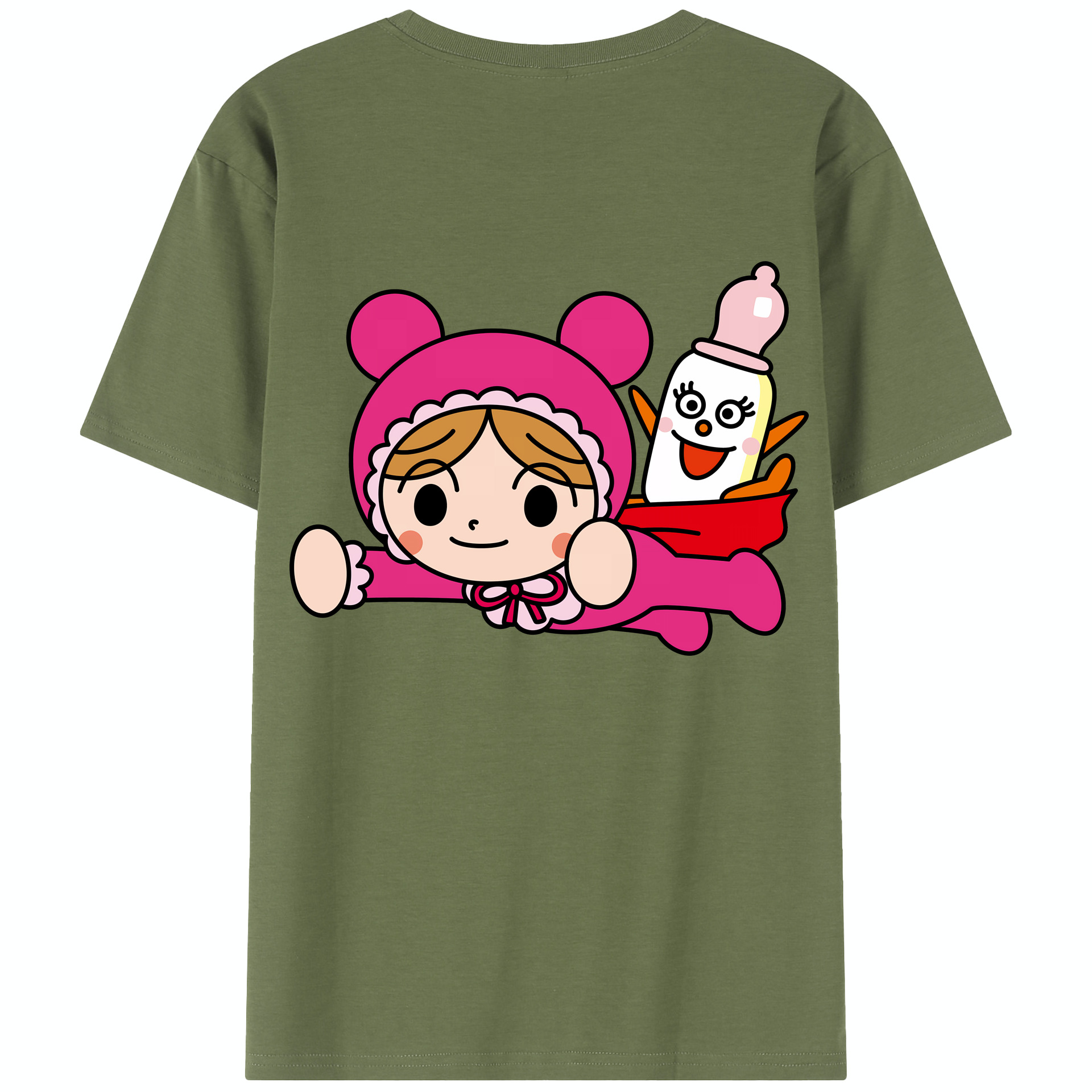 （画像用） アンパンマン Anpanman 綿100％半袖Tシャツ（背面プリント）